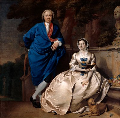 Portrait of George Michael Moser and his wife, Mary Guynier by Carl Marcus Tuscher